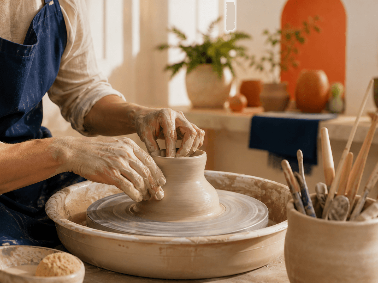 A pottery workshop
